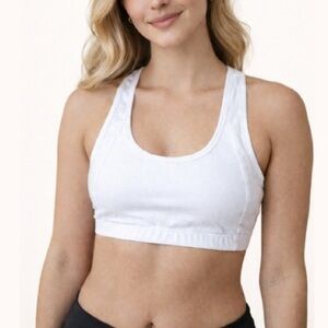Racerback Sport Bra With Mesh By ALL SPORT
